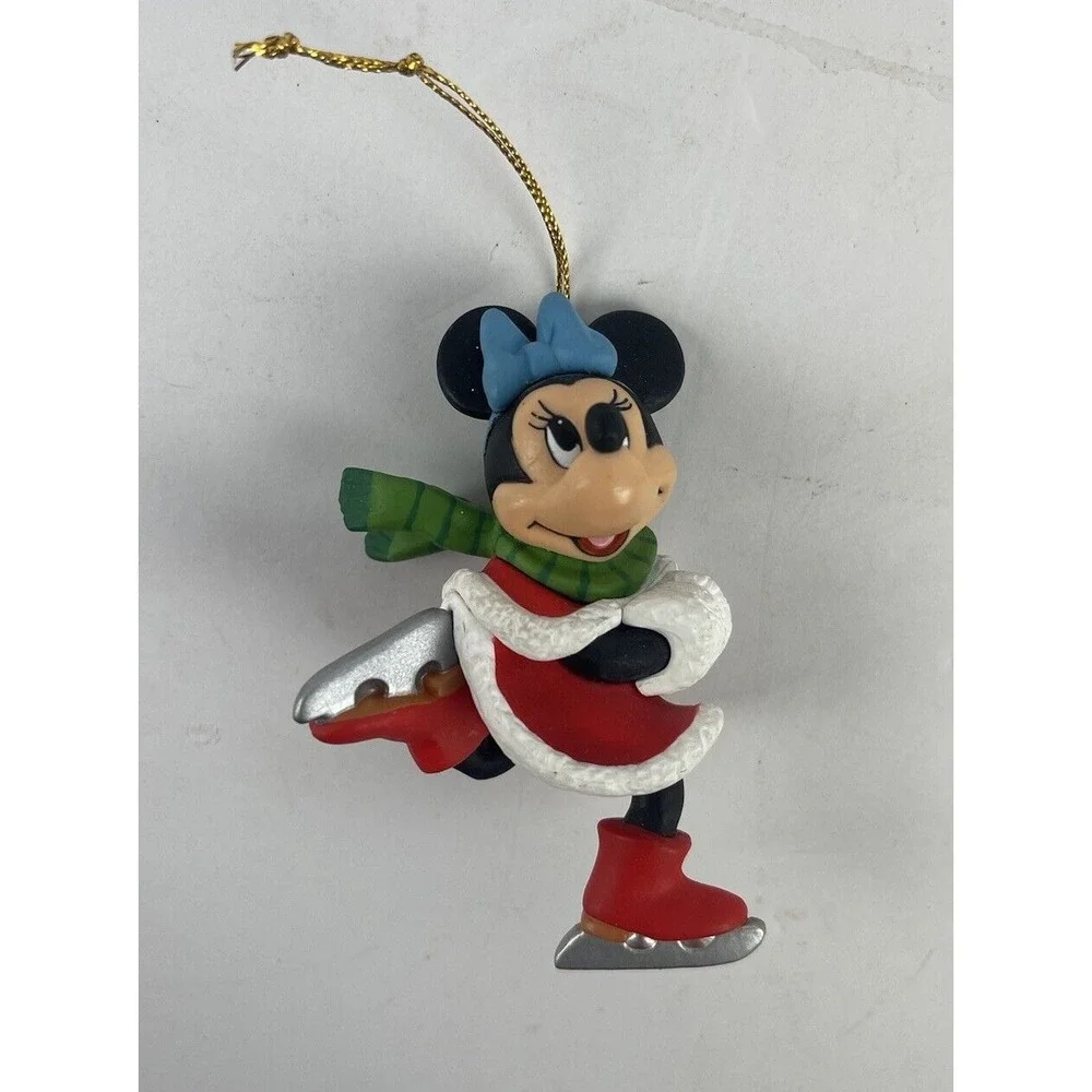 Vintage Disney Grolier Ice Skating Minnie Mouse‎ The Magic of Christmas Ornament